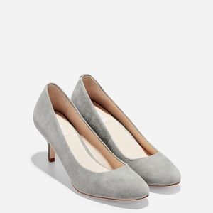 Cole Haan Ava Pump (65mm) Gray Suede Sz 8.5 NIB